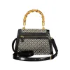 Black Cotton Handbag sold by Louxly