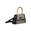 Black Cotton Handbag sold by Louxly