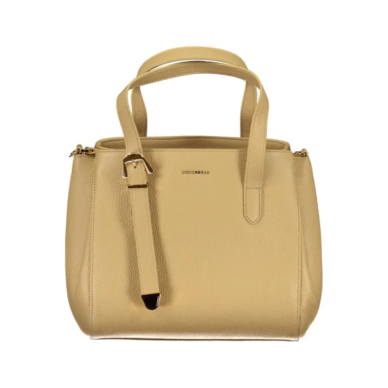 Beige Leather Handbag sold by Louxly