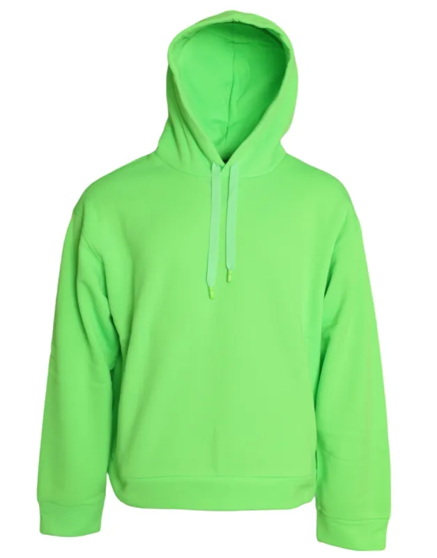 Neon Green Hooded Top Pullover Sweater sold by Louxly