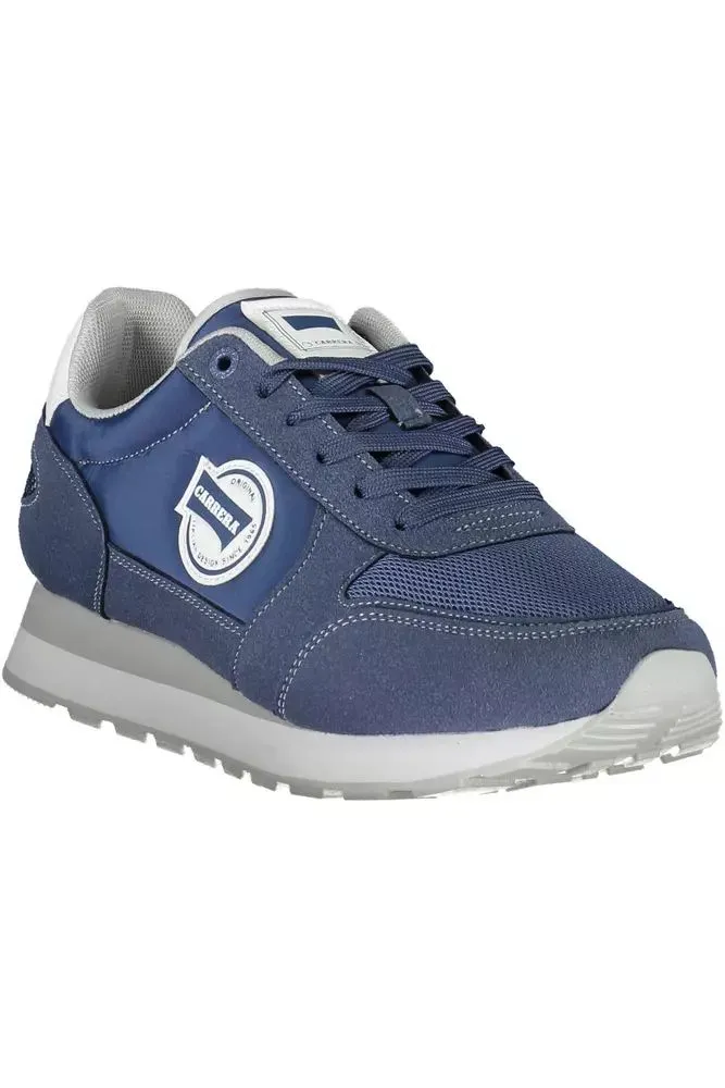 Sleek Blue Sneakers with Eco-Leather Detailing sold by Louxly product image thumbnail 2