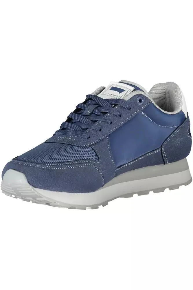 Sleek Blue Sneakers with Eco-Leather Detailing sold by Louxly product image thumbnail 3