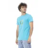Light Blue Cotton T-Shirt sold by Louxly