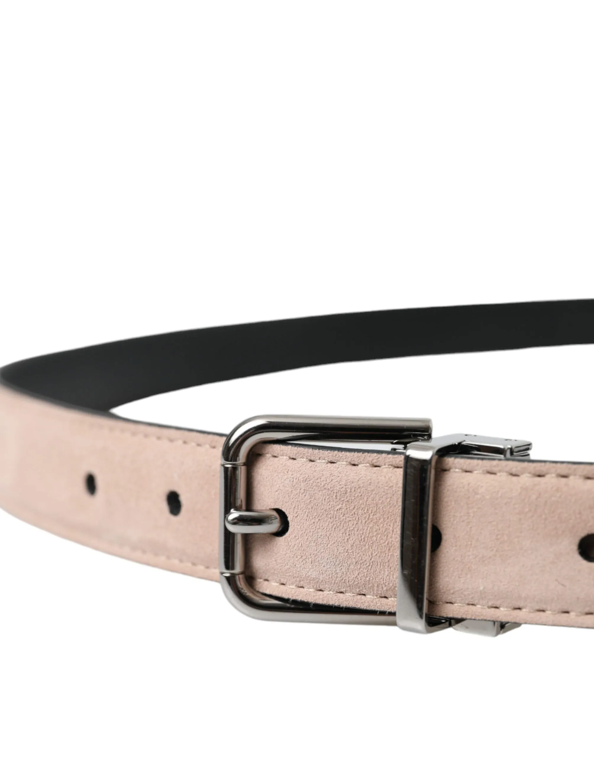 Beige Suede Leather Silver Buckle Belt Men sold by Louxly product image thumbnail 4