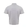 Elegant Gray Cotton Polo Shirt sold by Louxly