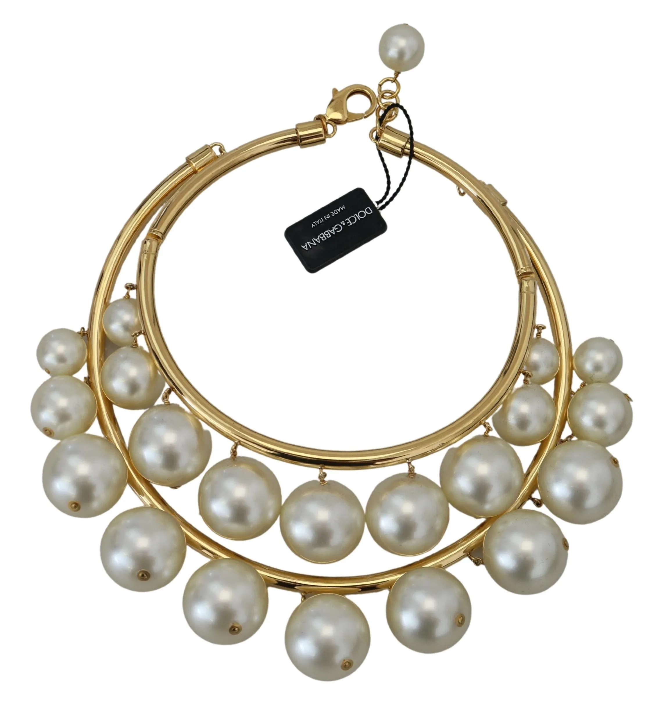 Elegant Faux Pearl Embellished Gold Choker sold by Louxly product image thumbnail 4