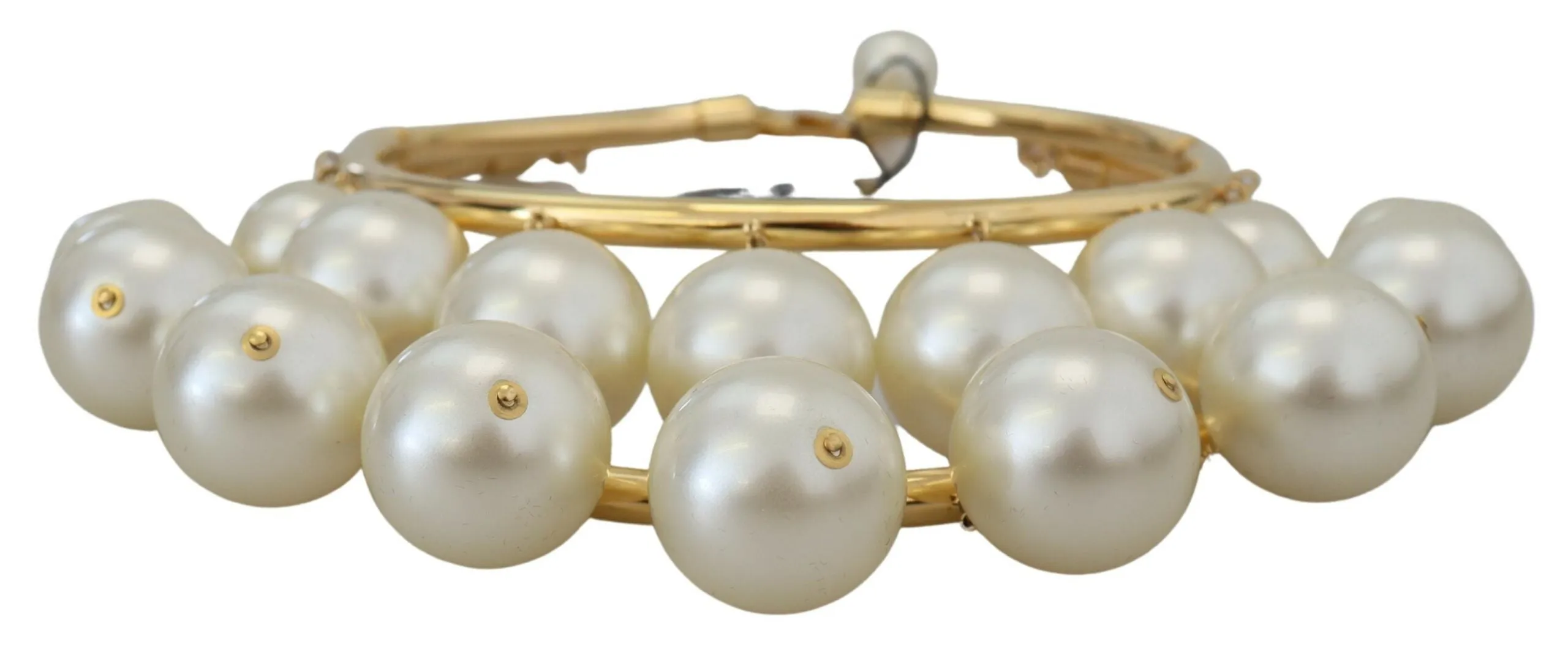 Elegant Faux Pearl Embellished Gold Choker sold by Louxly product image thumbnail 5