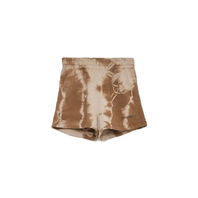 Chic Brown Printed Cotton Shorts sold by Louxly