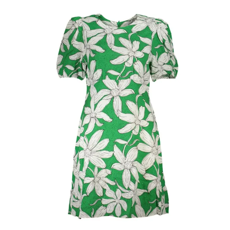 Elegant Short Sleeve Patterned Dress sold by Louxly