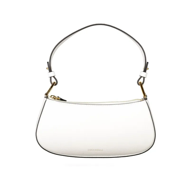 White Leather Handbag sold by Louxly