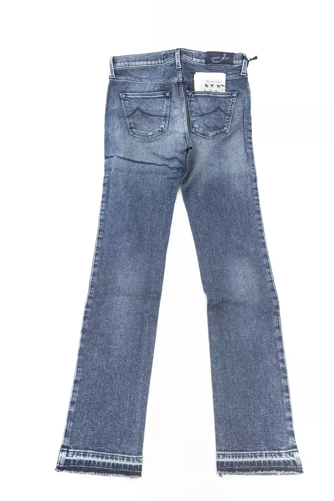 Elegant Slim-Fit Fringe Jeans sold by Louxly product image thumbnail 3