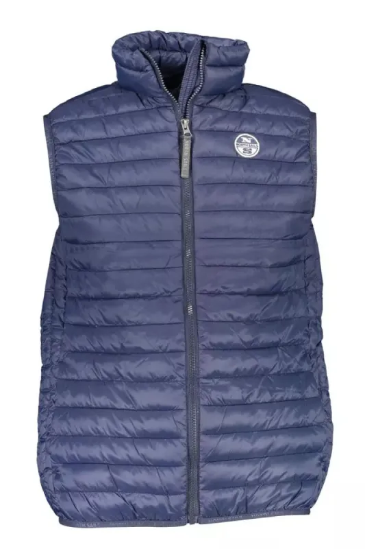 Blue Polyamide Men Jacket sold by Louxly