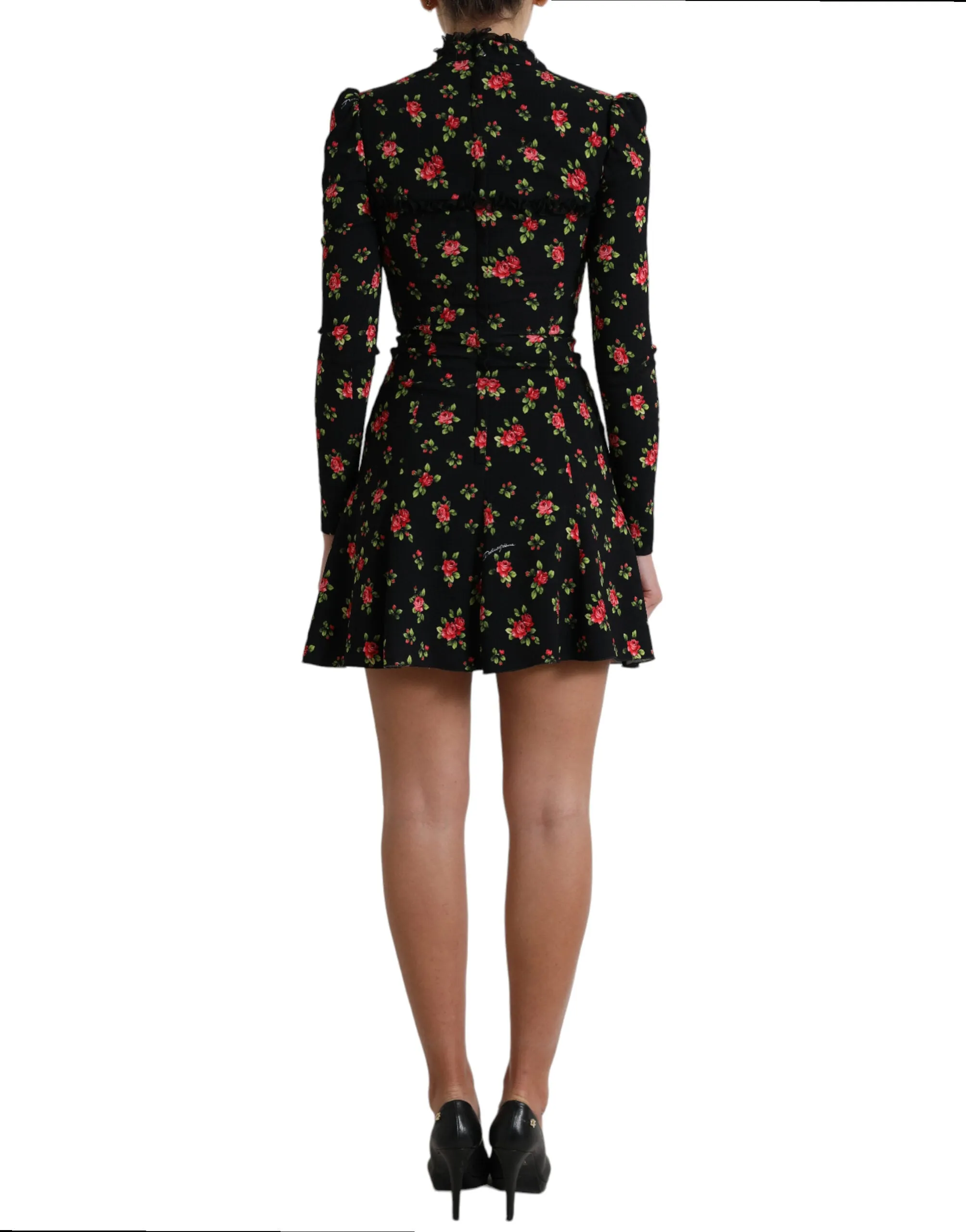 Elegant Floral A-Line Mini Dress sold by Louxly product image thumbnail 3
