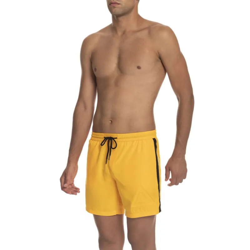 Yellow Polyester Swimwear sold by Louxly