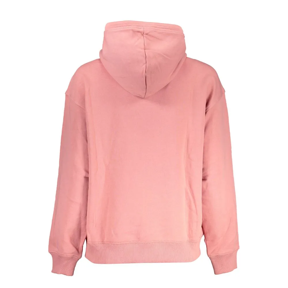 Chic Pink Hooded Cotton Sweatshirt sold by Louxly product image thumbnail 2