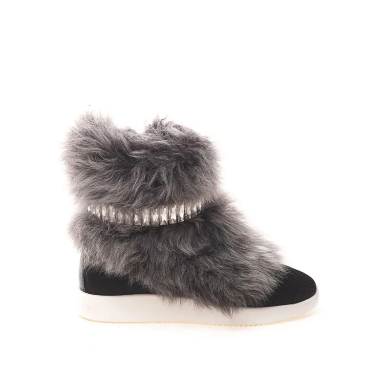 Black Neoprene Sneaker sold by Louxly