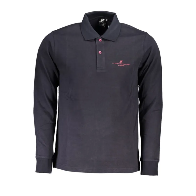 Blue Cotton Polo Shirt sold by Louxly