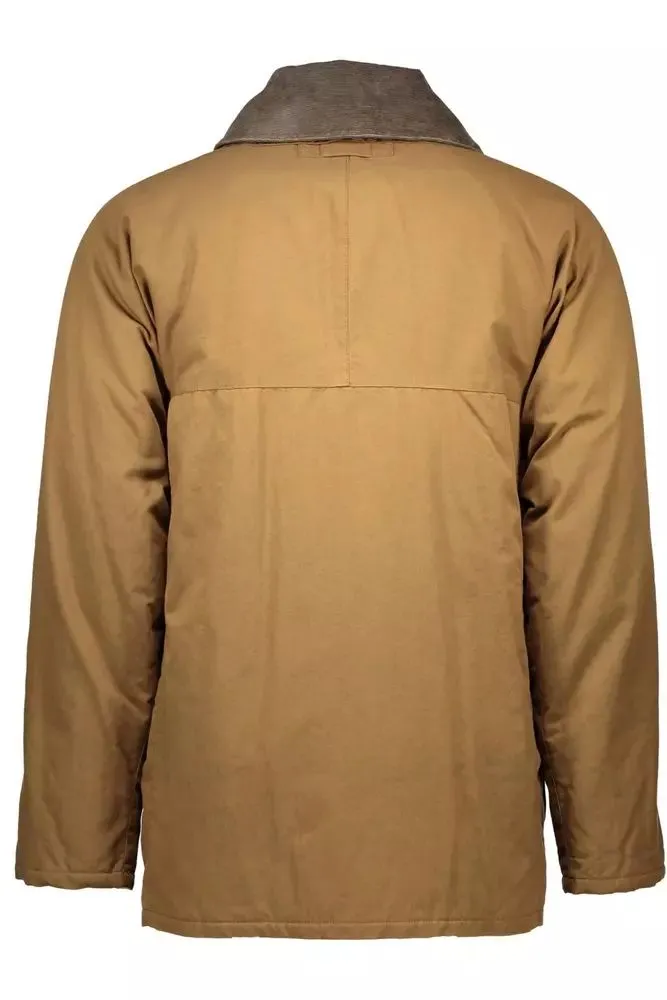Brown Cotton Men Jacket sold by Louxly product image thumbnail 2