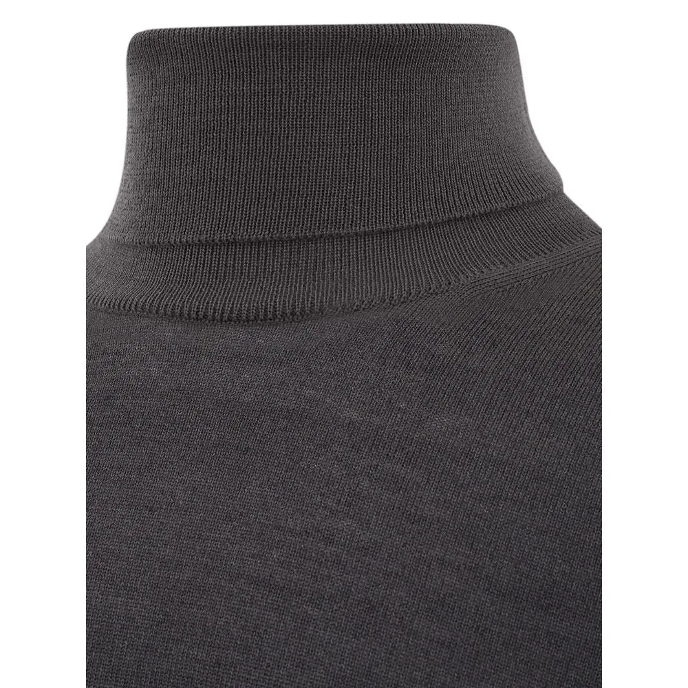 Elegant Gray Wool Sweater for Men sold by Louxly product image thumbnail 3