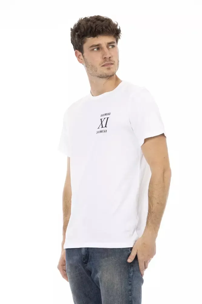Elegant White Front Print T-Shirt sold by Louxly product image thumbnail 2