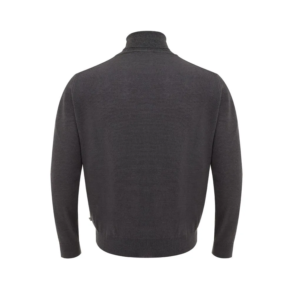 Elegant Gray Wool Sweater for Men sold by Louxly product image thumbnail 2
