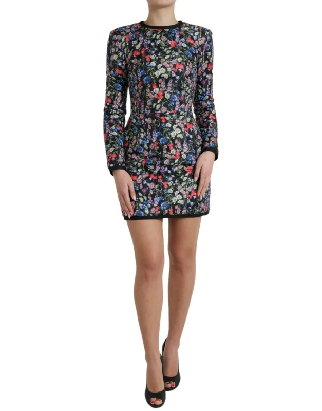 Floral Sheath Mini Dress Elegance sold by Louxly