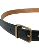 Elegant Black Calf Leather Belt sold by Louxly