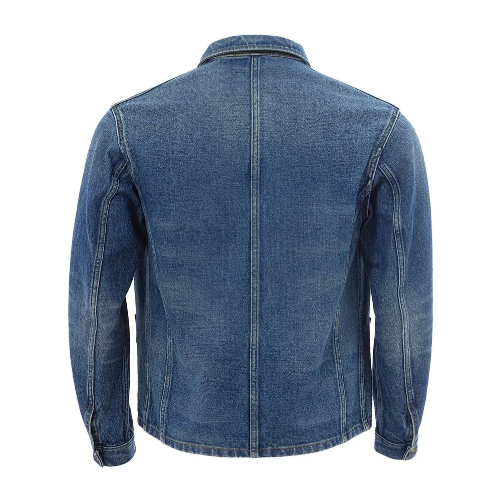 Elegant Multicolor Denim Jacket for Men sold by Louxly product image thumbnail 2