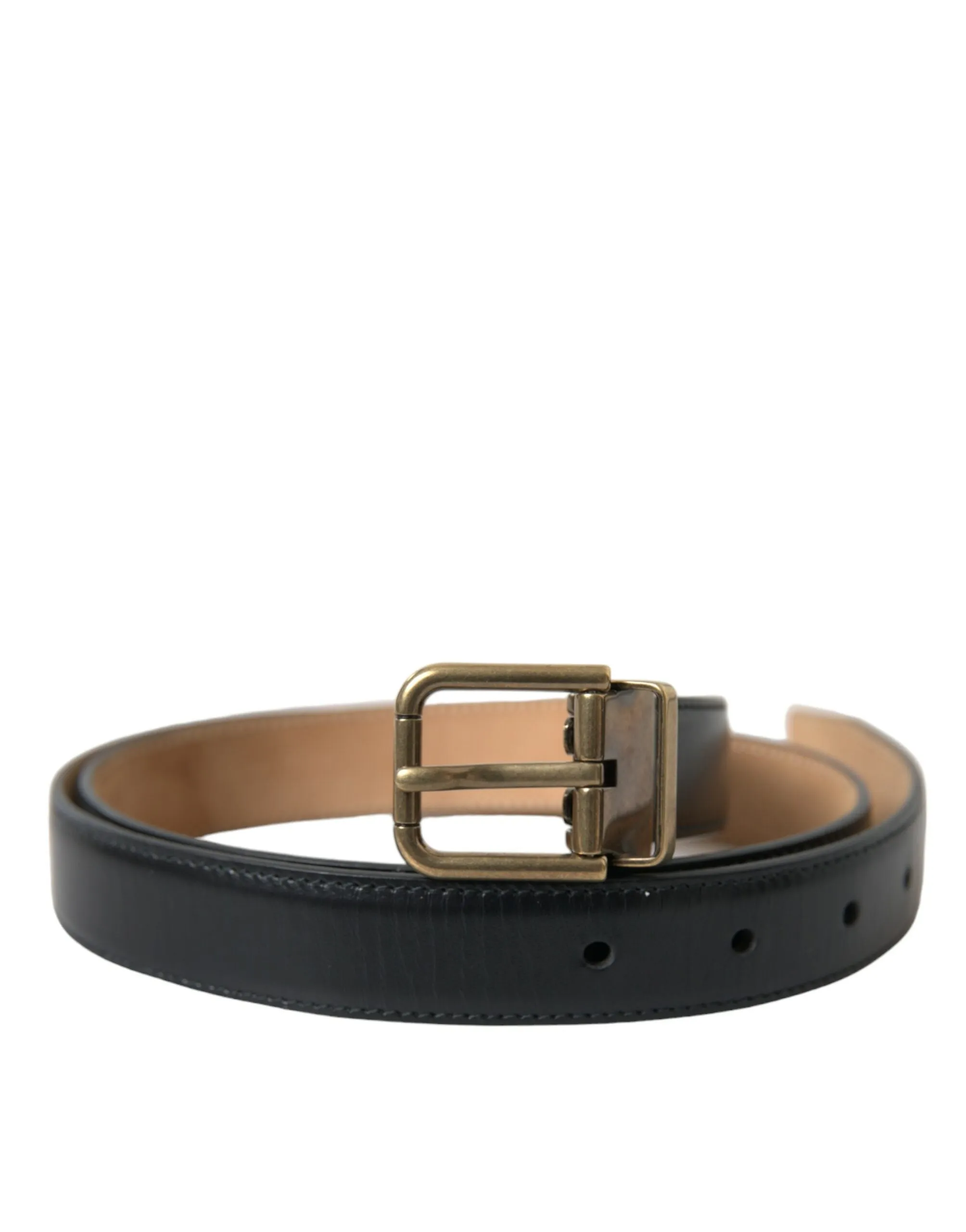 Elegant Black Calf Leather Belt sold by Louxly