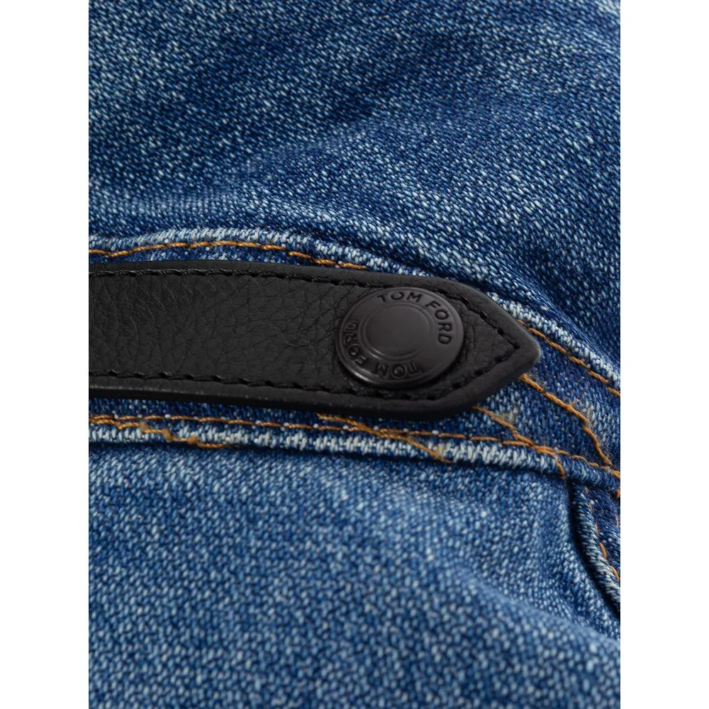 Elegant Multicolor Denim Jacket for Men sold by Louxly product image thumbnail 3