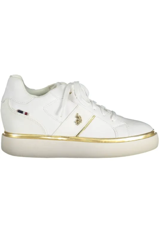 White Polyester Women Sneaker sold by Louxly