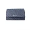 Jet Set Medium Navy Blue PVC Convertible Pouchette Crossbody Bag sold by Louxly