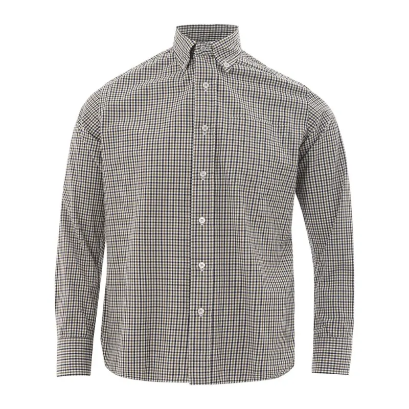 Elegant Gray Cotton Shirt for Men sold by Louxly