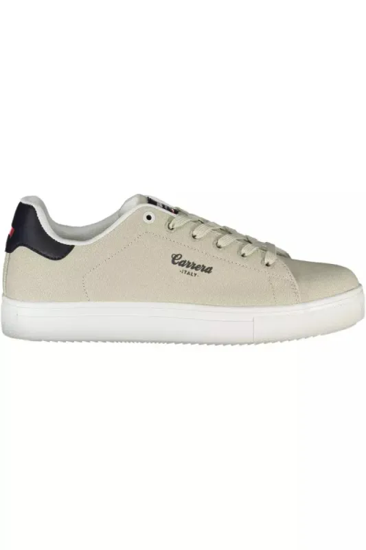 Beige Polyethylene Men Sneaker sold by Louxly