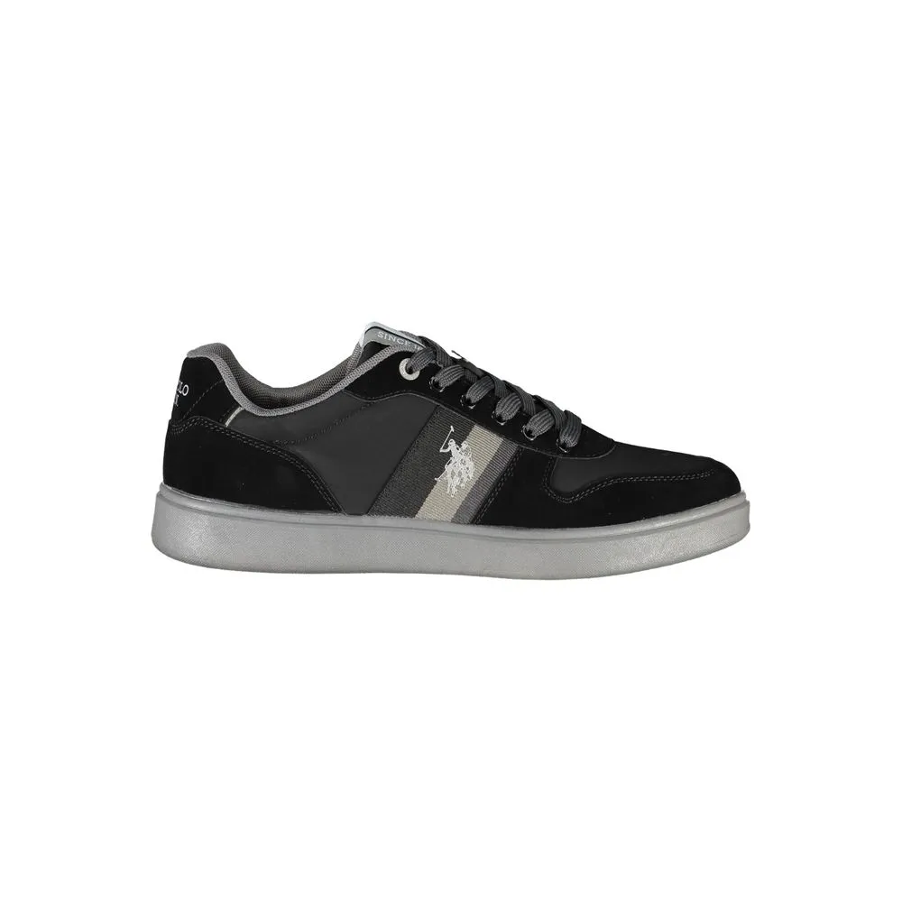 Black Polyethylene Men Sneaker sold by Louxly