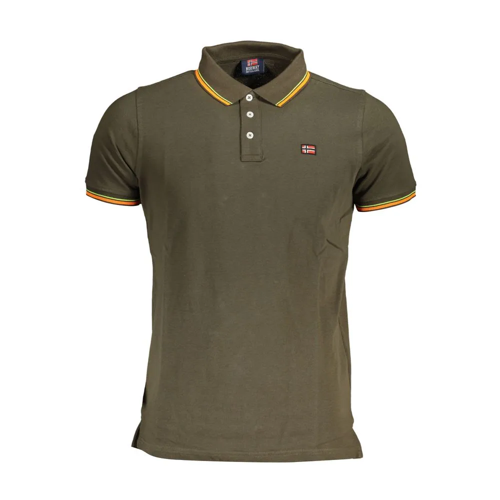 Green Cotton Men Polo Shirt sold by Louxly