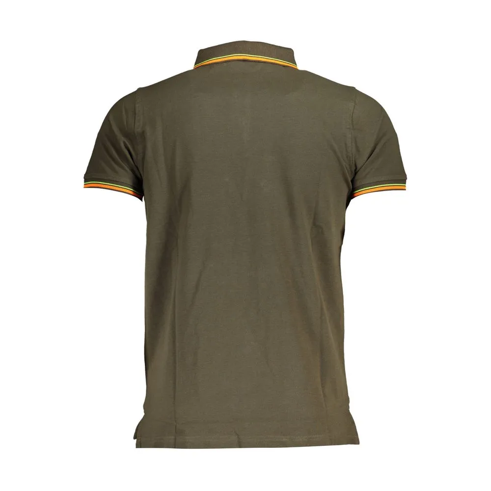 Green Cotton Men Polo Shirt sold by Louxly product image thumbnail 2