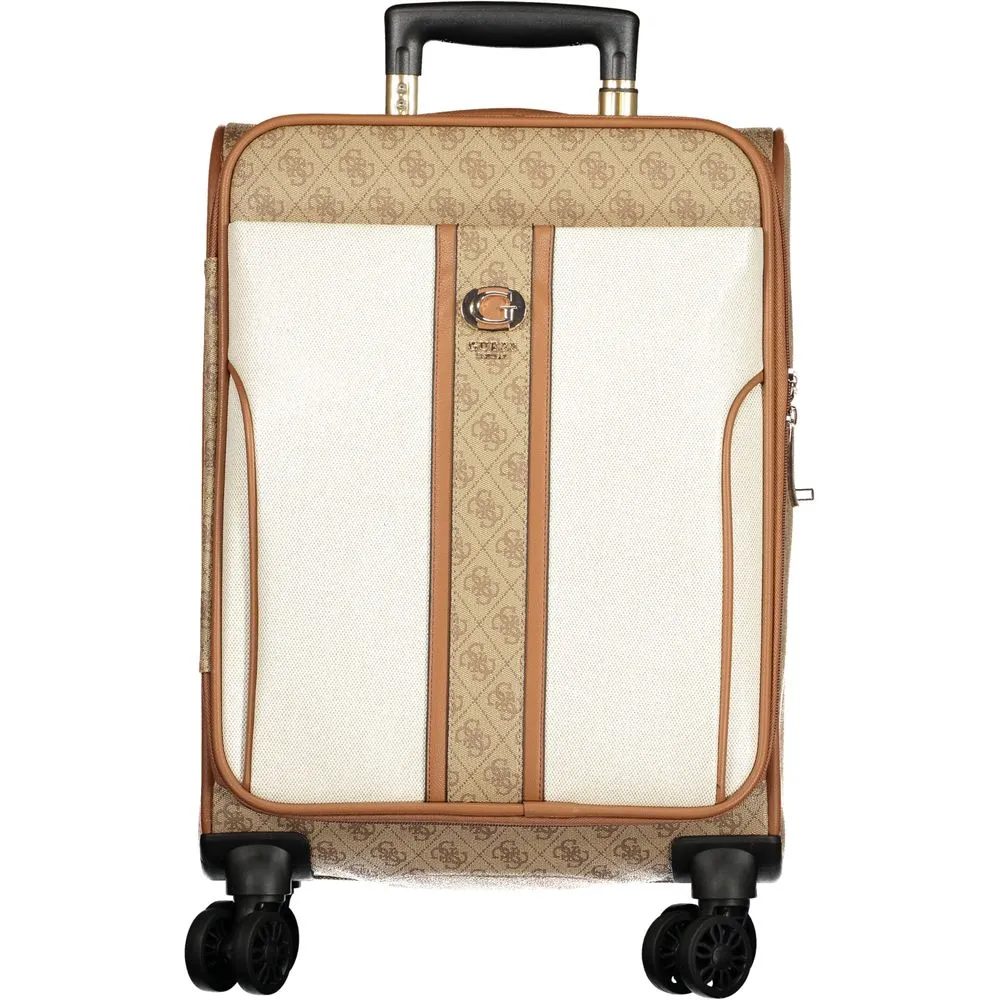 Beige Polyethylene Handbag sold by Louxly