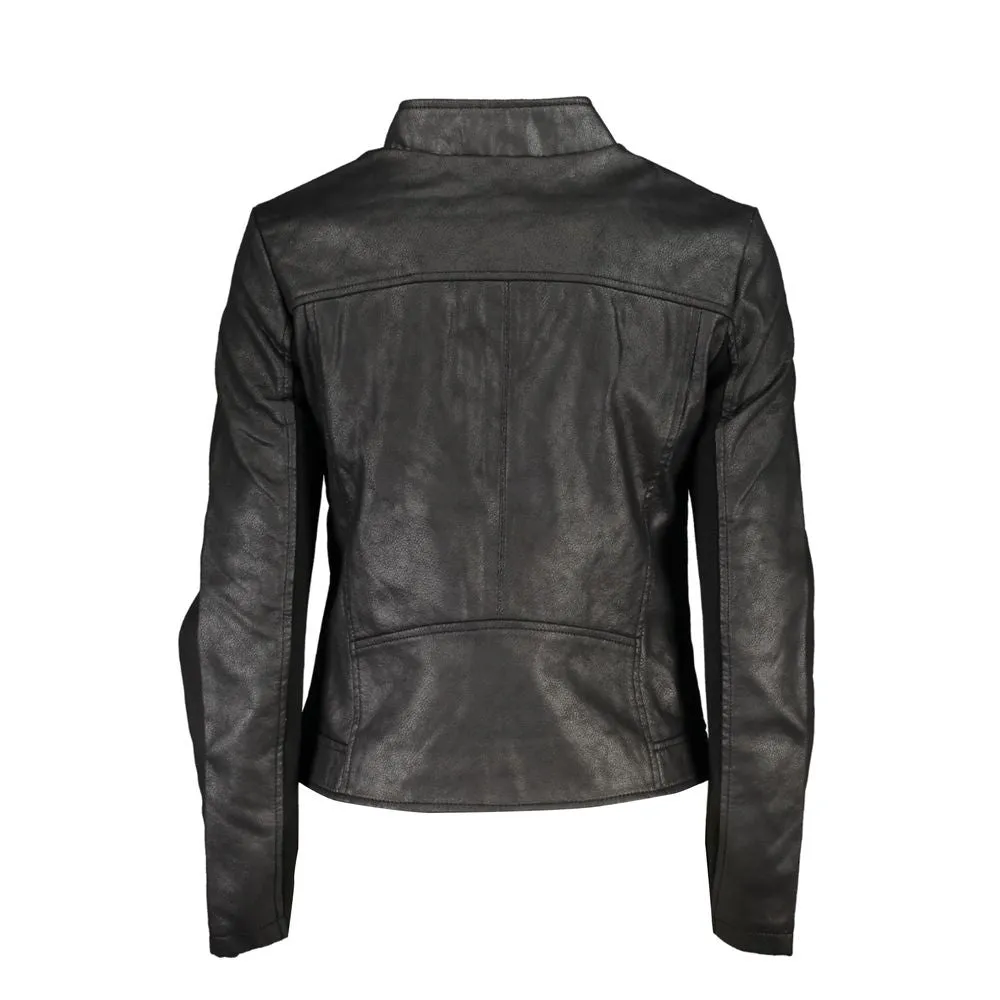 Chic Black Zip-Up Sports Jacket sold by Louxly product image thumbnail 2