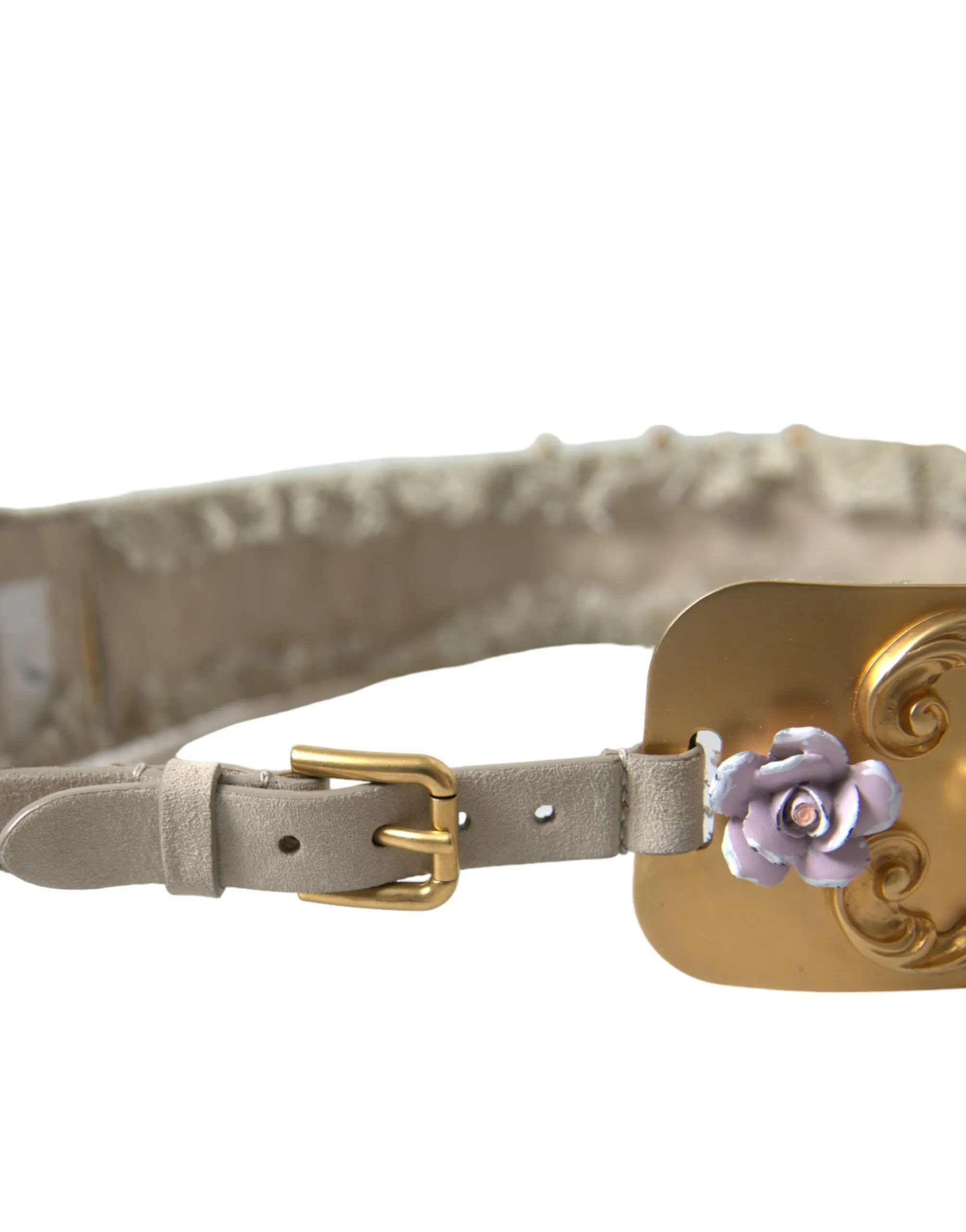 Elegant Gold-Tone Faux Pearl Floral Belt sold by Louxly product image thumbnail 4