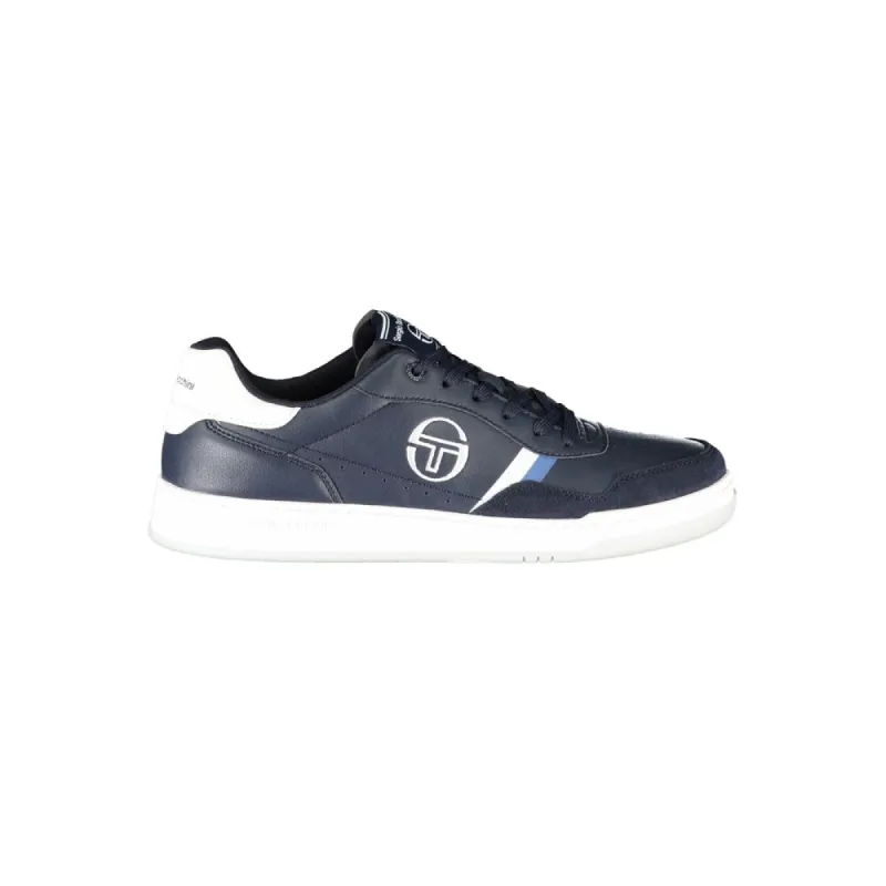 Sleek Blue Sneakers with Embroidered Accents sold by Louxly