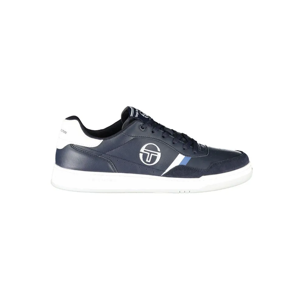 Sleek Blue Sneakers with Embroidered Accents sold by Louxly