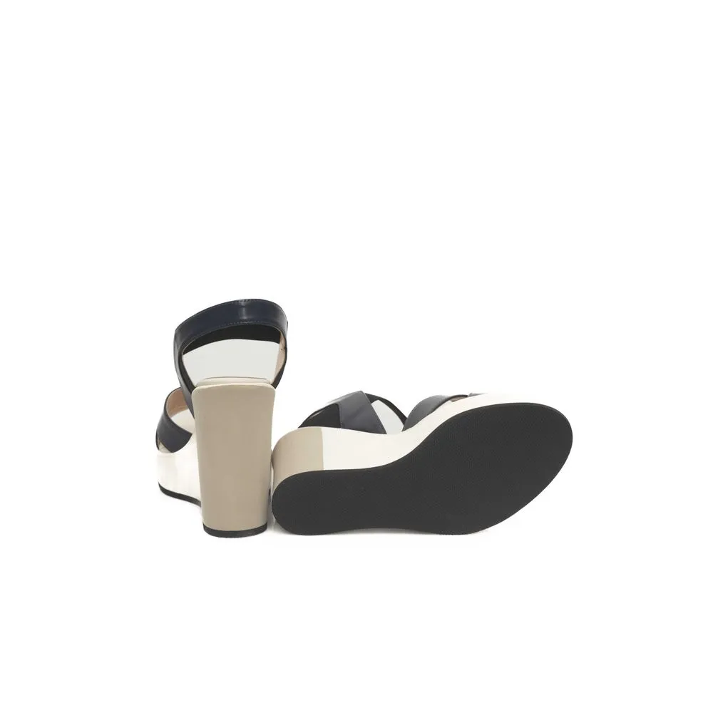 Blue Leather Women Sandal sold by Louxly product image thumbnail 4