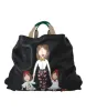 Black Leather #DGFamily Patch Shopping Tote Bag sold by Louxly