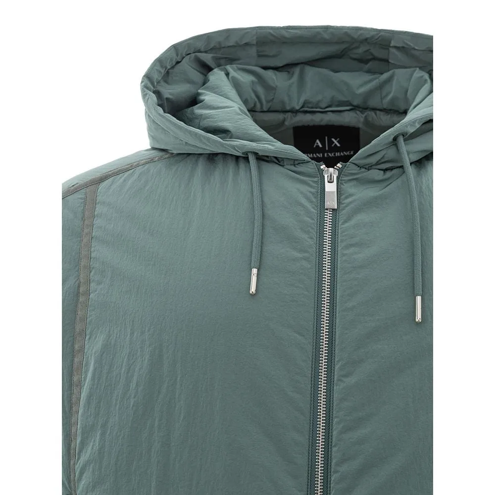 Chic Green Polyamide Men's Jacket sold by Louxly product image thumbnail 4