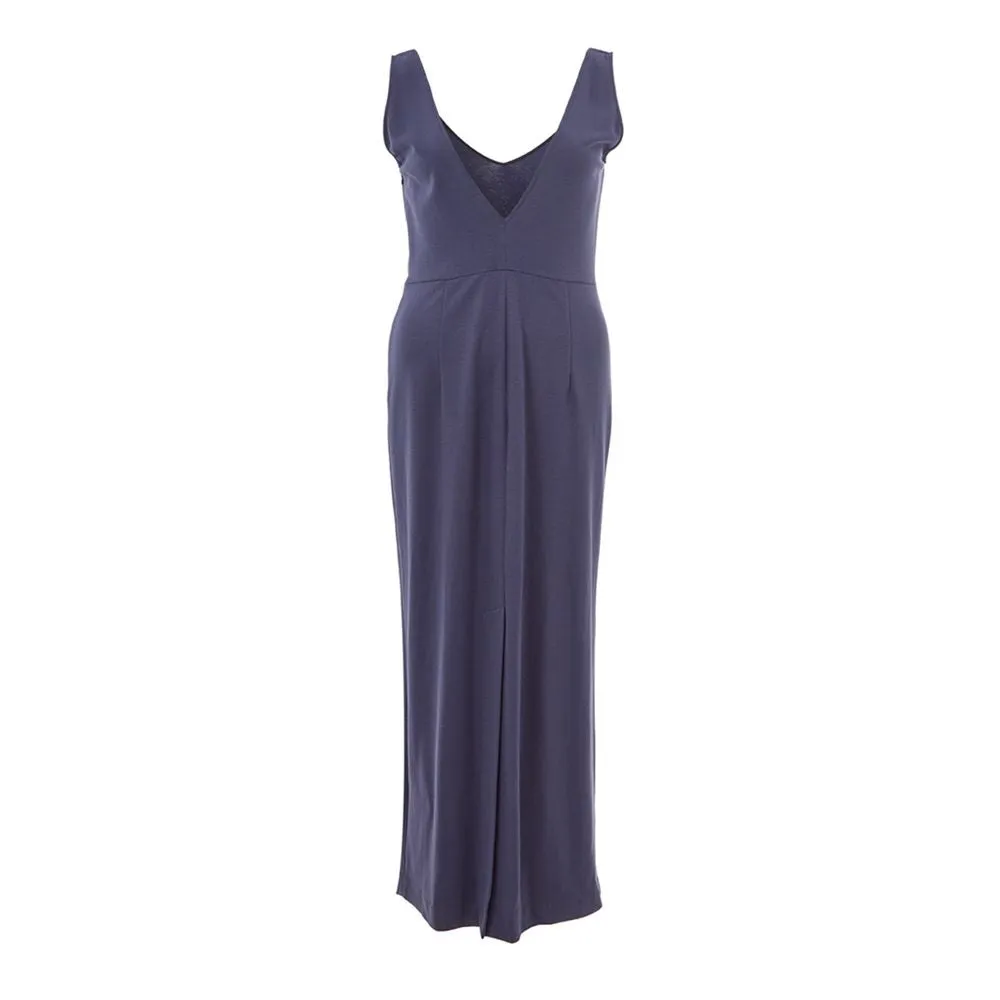 Elegant Lardini Viscose Blue Dress sold by Louxly