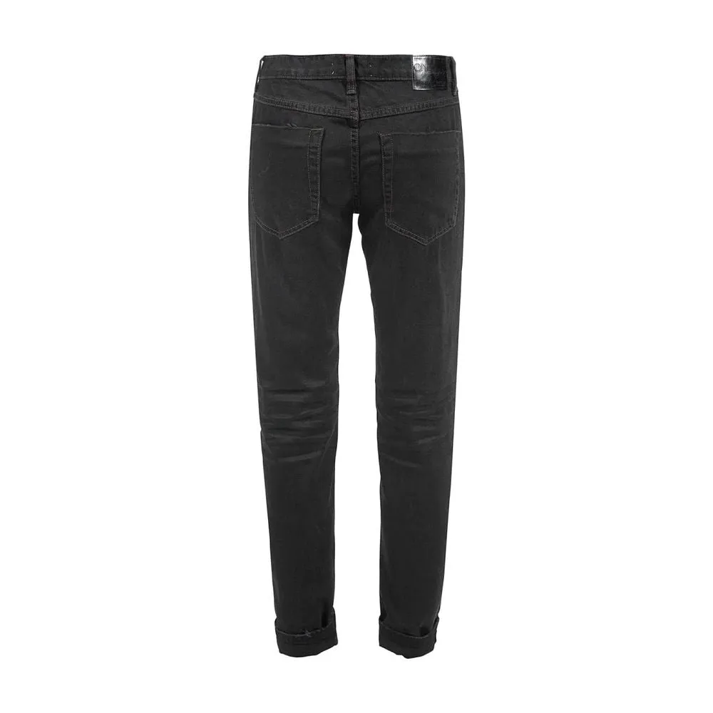 Chic Black Distressed Patched Jeans sold by Louxly product image thumbnail 2
