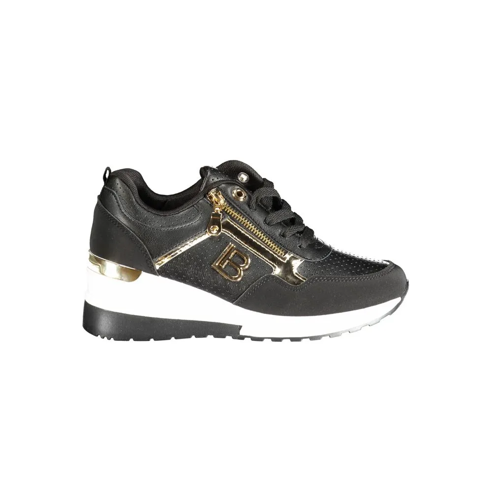 Black Polyester Sneaker sold by Louxly