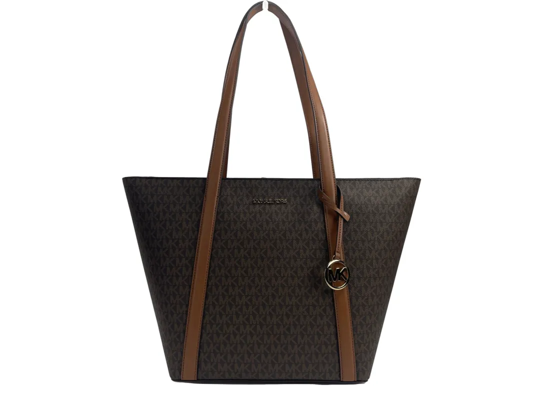 Large Pratt Brown Shoulder Zip Tote Bag sold by Louxly