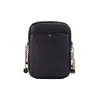 Flight Black Pebbled Leather North South Chain Crossbody Bag sold by Louxly